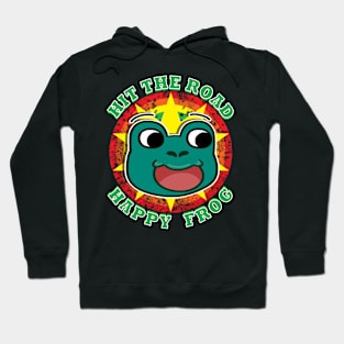 Hit The Road Happy Frog Hoodie